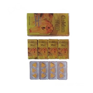 قرص تاخیری حجم دهنده گلدن ولف (گرگ طلایی) اورجینال آمریکایی حک شده (GOLDEN WOIF) 