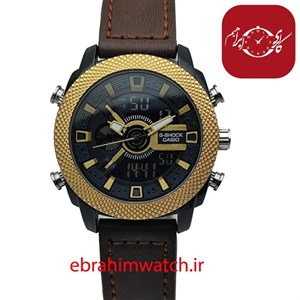 ساعت مچی اسپرت بند چرم مردانه برند کاسیو مدل جی شاک5281