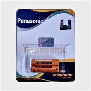باتری نیم قلمی شارژی تلفن پاناسونیک  بسته2 عددی اصلی