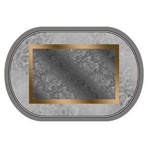 فرش بیضی فانتزی مدل ترمه مدرن کد 868