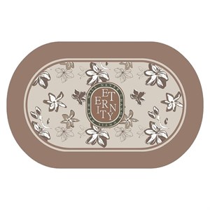 فرش بیضی طرح گل مگنولیا کد 905