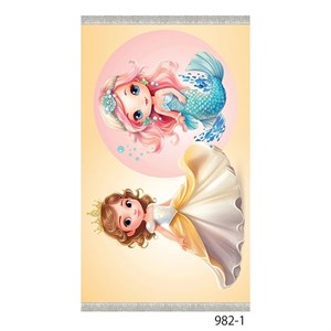 فرشینه کودک طرح پرنسس و پری دریایی مدل 982