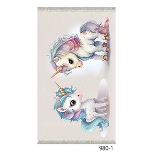 فرشینه کودک طرح تک‌شاخ مدل 980