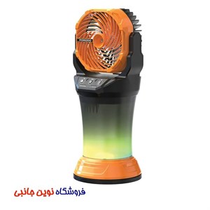 پنکه و مه‌پاس شارژی پرودو مدل FreshPulse با باتری 15000 میلی آمپر ا Porodo PDMDX65OGBK FreshPulse Portable Misting Fan (تک / عمده )