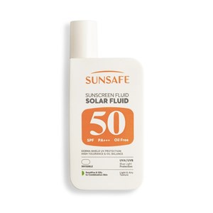 ضد آفتاب فلوئید سان سیف مدل Solar Fluid با SPF 50 مناسب پوست های چرب تا مختلط