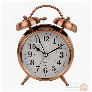 ساعت رومیزی زنگدار برنز