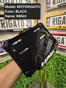 قاب‌پلاک موتور مشکی ان‌مکس(Nmax) با براکت