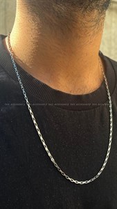 گردنبند آجری مردانه 60 سانت