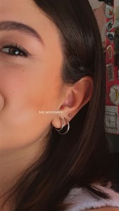گوشواره حلقه ای ترمه