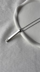گردنبند مکعب عشق حکاکی دلخواه