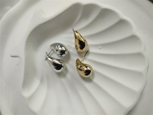 گوشواره اشکی سایز متوسط فشن آبکاری رادیوم Zara