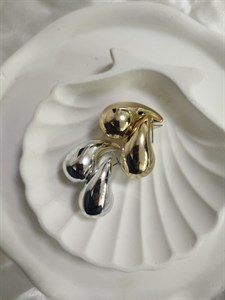 گوشواره اشکی سایز بزرگ ۳ سانت لوکس ترند فشن Zara