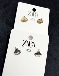 گوشواره دم وال ترند مینیمال برند Zara accessories