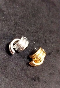گوشواره اندر نیم حلقه سه لایه استیل ضد حساسیت مدل ترکیه ای از برند Zara accessories