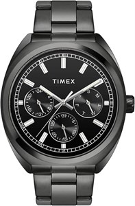 ساعت آنالوگ مردانه TIMEX با صفحه گرد و ضد آب، مشکی، کلاسیک