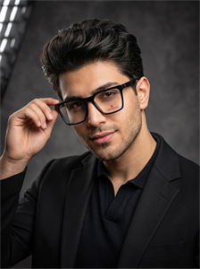 عینک طبی مردانه  trussardi مستطیلی