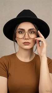 عینک طبی زنانه فلزی zenit مربعی سایز بزرگ