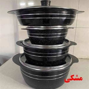 سرویس قابلمه چدن گرانیت اس پی اس 10 پارچه