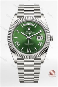 ساعت رولکس دی‌دی (Day-Date) مردانه استیل صفحه سبز – های‌کپی درجه‌یک (Rolex Day-Date Green Dial Stainless Steel Men’s Watch)