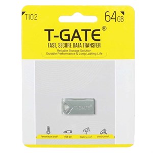 T-GATE T102 USB2.0 Flash Memory – 64GB – نقره ای (گارانتی آسان سرویس)