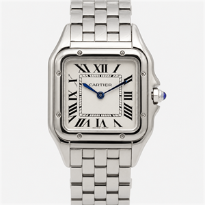 ساعت کارتیر پنتر زنانه مدیوم سیلور صفحه سفید Cartier Panthere Medium