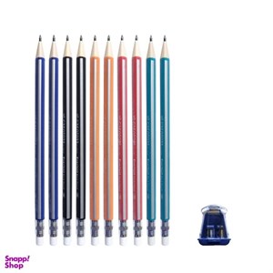 مداد مشکی کریتورز کلاس مدل Everlast کد CCMP20 بسته 10 عددی به همراه تراش