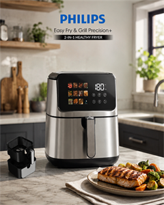 سرخ‌کن بدون روغن فیلیپس مدل MN-4139 ظرفیت 15 لیتر با صفحه نمایش لمسی و توان 3000 وات