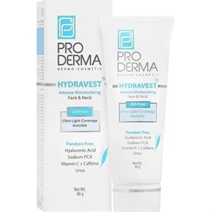 مرطوب کننده و آبرسان قوی پرودرما هیدرا وست (فاقد چربی) ۴۰ میل Pro Derma Hydravest Intense Moisturizing Cream