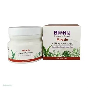 ماسک گیاهی مو های رنگ یا کراتین شده بیونیج حجم 450 میلی لیتر