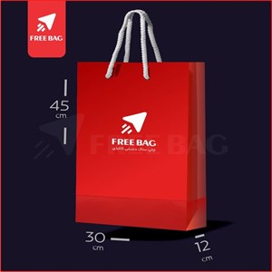 ساک دستی کاغذی گلاسه اختصاصی ابعاد 45-30-12