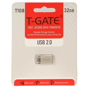 T-GATE T108 USB2.0 Flash Memory – 32GB – (گارانتی آسان سرویس) نقره ای