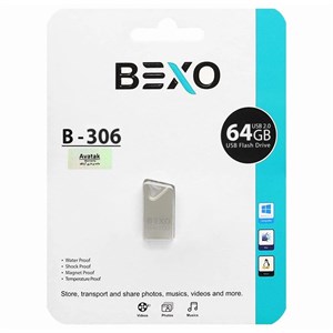 BEXO B-306 USB2.0 Flash Memory-64GB (گارانتی داده پردازی آواتک)نقره ای