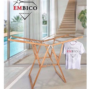 بند رخت چوب استیل مدرن چوب راش برند امبیکو embico