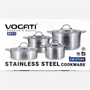 سرویس قابلمه استیل وگاتی 8 پارچ مدل CW-STS8S