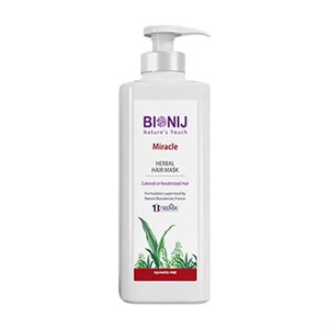 ماسک موی گیاهی میراکل بیونیج مخصوص موهای رنگ و یا کراتین شده 300 میلی لیتر