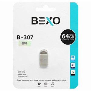BEXO B-307 USB2.0 Flash Memory-64GB (گارانتی داده پردازی آواتک)نقره ای
