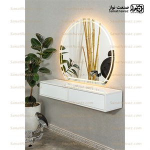 آینه با‌ میز آرایشگاه 9042 صنعت نواز