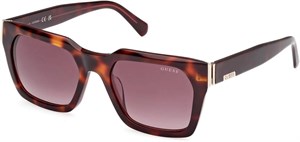 عینک آفتابی مردانه GUESS مدل NORMAL SQUARE با فریم کامل قهوه ای، سایز 53