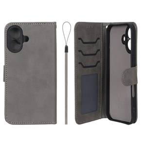 کیف موبایل مگنتی درجه یک داخل خز MNC Plus مدل Apple iPhone 17 - خاکستری