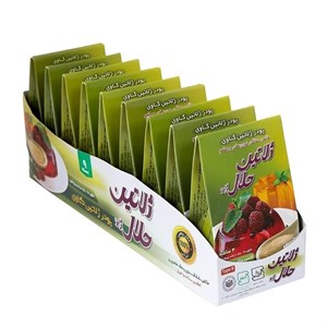 ژلاتین حلال گاوی ژاو،تنهاژلاتین واقعاحلال تولیدایران-زیرنظرمراجع رسمی(بسته ۹ عددی)