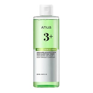 تونر آزلائیک اسید ۳ درصد آنوا | تونر ضد لک، جای جوش و قرمزی پوست Anua 250ml