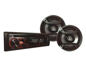 پخش کننده خودرو پایونیر مدل DXT-X186UB به همراه باند Pioneer DXT-X186UB Car Audio With Speakers