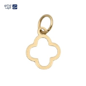 پلاک طلا 18 عیار زنانه اپال گلد مدل ونکلیف توخالی کد 00235