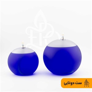 ست 2 تکه شمع پیرکس دراپ مات