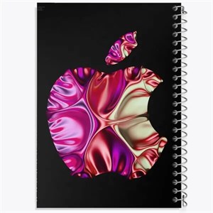 دفتر نقطه ای مهندسی 50 برگ خندالو طرح اپل (Apple)