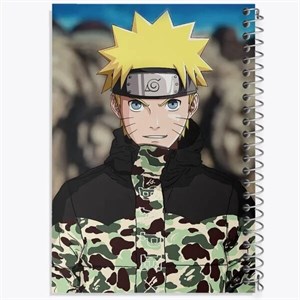 دفتر زبان دو خط 50 برگ خندالو طرح انیمه ناروتو (Naruto)