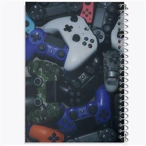 دفتر زبان دو خط 100 برگ خندالو طرح گیمر (Gamer)