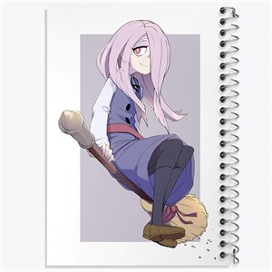 دفتر نقطه ای مهندسی 100 برگ خندالو طرح سوسی انیمه جادوگران کوچک Little Witch Academia