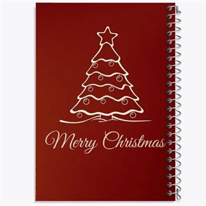 دفتر شطرنجی 50 برگ خندالو طرح کریسمس Christmas