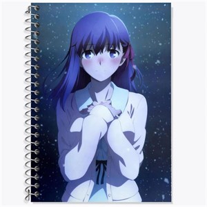 دفتر لغت 50 برگ خندالو طرح ساکورا انیمه فیت استی نایت Fate Stay Night